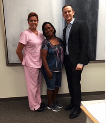 Dr. Miltenburg, Breast Oncology Surgeon, a cancer survivor after bilateral mastectomy and reconstruction, and Dr. Linville, Plastic and Reconstruction Surgeon, October 2018