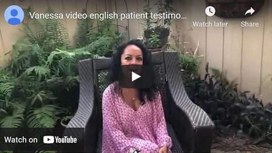 Vanessa video english patient testimonials Dr Miltenburg