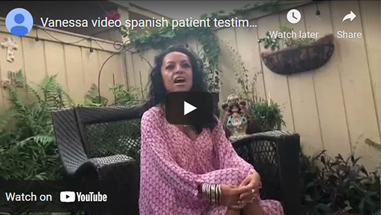 Vanessa video spanish patient testimonials Dr Miltenburg